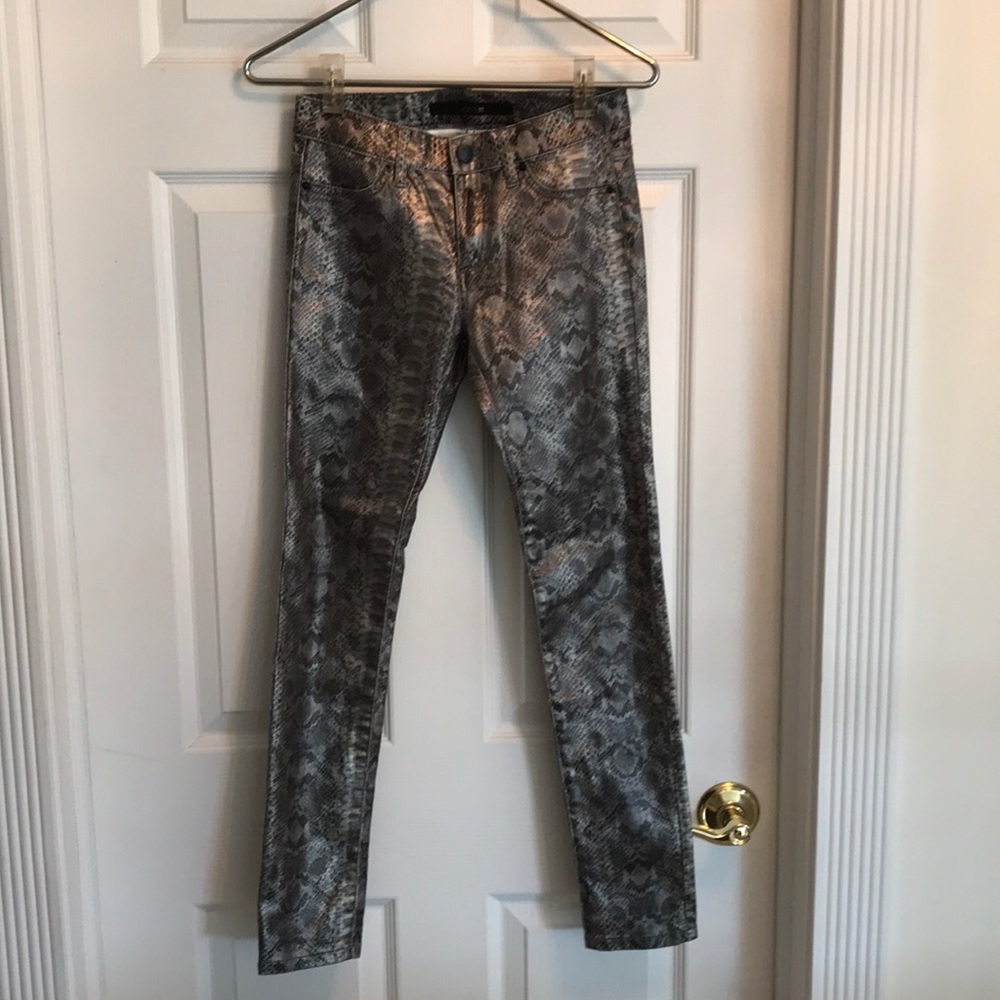 Girls Joe’s Jeans metallic snake print jeans